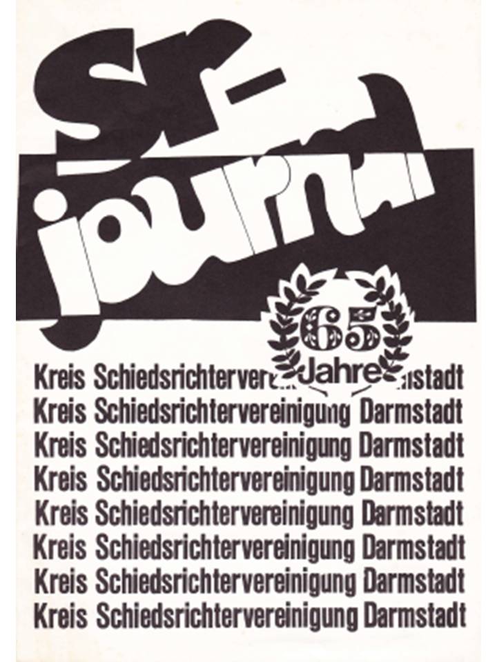 Festschrift SR-Journal 65 Jahre Kreisschiedsrichter-Vereinigung Darmstadt
