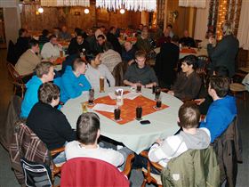 gem�tliches Beisammensein w�hrend des Jahresabschlusses der Aktiven der Vereinigung am 24. November 2011