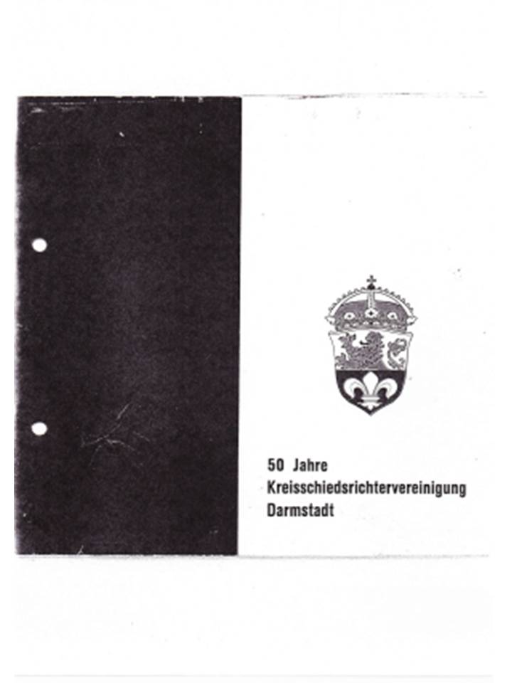 Festschrift 50 Jahre Kreisschiedsrichter-Vereinigung Darmstadt